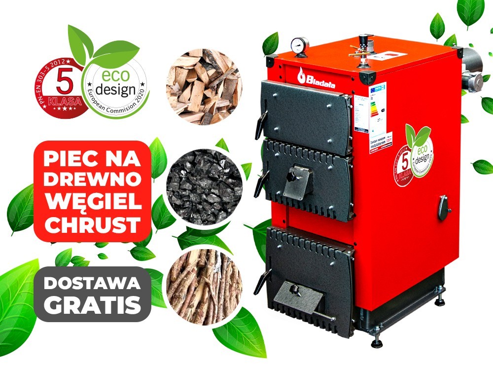 UNIEKO 11 18 27 35 kW piec kocioł 5 KLASA WĘGIEL DREWNO