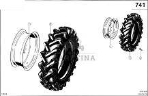 Claas Lexion 600 OPONA BEZ DĘTKI 0007827740 (Ogumienie)