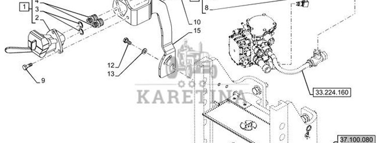 New Holland T6090 T6070 Złączka 47971522-1