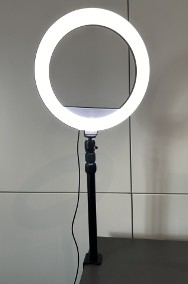 LAMPA pierścieniowa (Ring Light) TRACER 30 cm + STATYW biurkowy 100cm-2