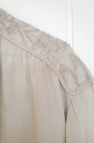 Nowa bluzka tunika Zara L 40 bawełniana na lato pastelowa pistacjowa etno boho-2