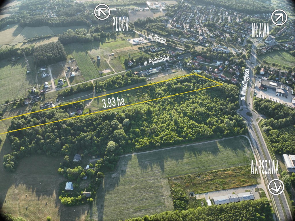 POTENCJAŁ 4 HA: Działka Inwestycyjno-Deweloperska w Ciechanowie (MPZP) - Widok 3
