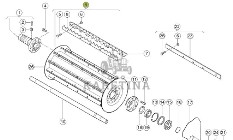 Claas Jaguar 970 - walec górny wciągający 0014101881