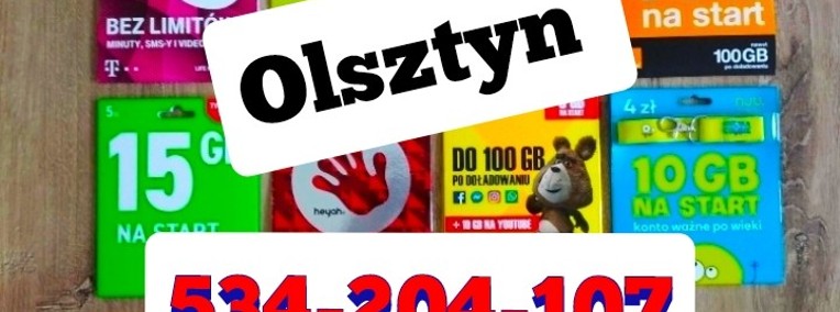 OLSZTYN KARTY SIM ZAREJESTROWANE 20 złotych - Czeskie karty Anonimowe Aktywne -1