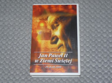 Jan Paweł 2 w Ziemi Świętej - kaseta VHS Pal, stan idealny-1