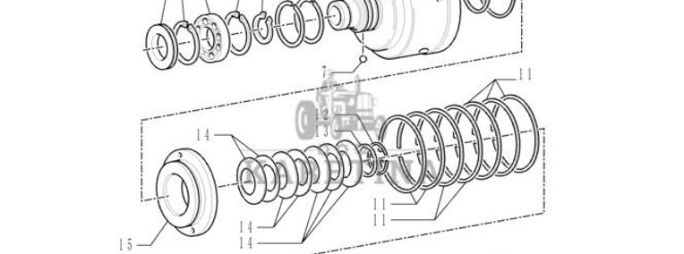 New Holland T6010 T7230 Piasta 5171870-1