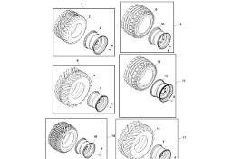 John Deere 960 - Zestaw koła i opony DC220726 (Rama, pokrywy, róźne)