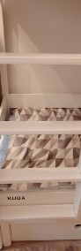 Białe drewniane łóżko piętrowe -3
