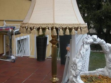  stara mosiężna lampa- lampka 105cm-1