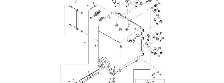 John Deere 9470RX - Zbiornik RE586700 (Układ hydrauliczny)-1