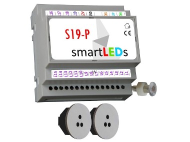 smartLEDs: Sterownik schodowy oświetlenia LED S19-P+ Czujniki ruchu i zmierzchu-1