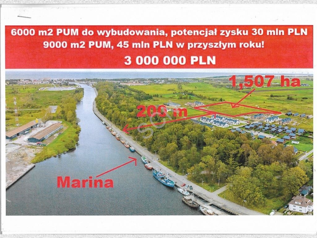 Działka na sprzedaż, 15070 m², Darłowo - Widok 2
