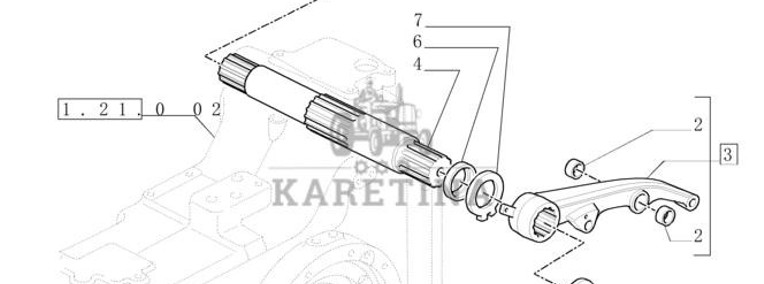 New Holland T6010 T6090 T6070 T7230 Ramię podnośnika 47127556-1