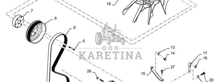 New Holland T6090 Napęd 48185801-1