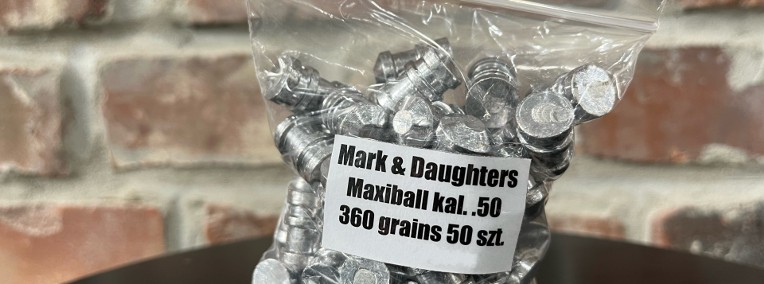 Pociski ołowiane Maxiball .50 360 grains.-1