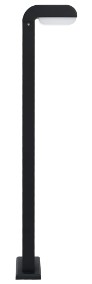 vidaXL Lampa ogrodowa LED, 9 W, czarna, owalna 45654-3