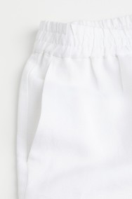 Spodnie białe XL plus size H&M len lniane wiskoza wideleg szerokie boho bohemian-2