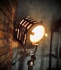 Lampa duża loft Vintage podłogowa reflektor filmowy 1964r