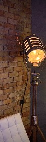 Lampa duża loft Vintage podłogowa reflektor filmowy 1964r-3