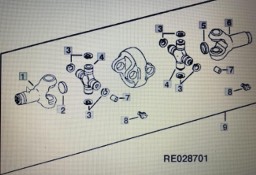 John Deere RE71566/przegub uniwersalny/John Deere 4555/4755/4955 Nr części RE 71566