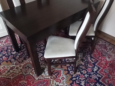 Stół rozsuwany i 6 krzeseł venge-1
