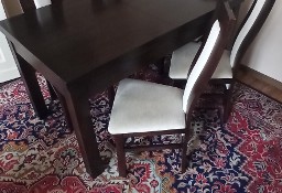 Stół rozsuwany i 6 krzeseł venge