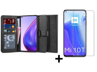 Etui Wallet 2 + szkło płaskie do Xiaomi Mi 10T / 10T Pro-1