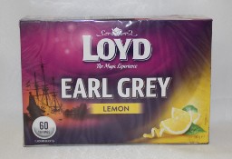  Herbata earl grey Loyd o smaku cytryna 60 t. cytrynowa