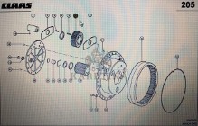 CLAAS 00 0598 934 0/Claas koło zębate/Claas Xerion 3300 3800