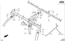 Claas Lexion 600 KĄTOWNIK TYL. 0007586131 (Zbiornik ziarna-wspomaganie rozładunku; dżwigar zębów)