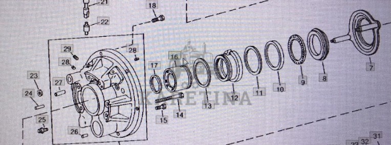 John Deere R62625/tuleja/John Deere 4555/4755/4955 Nr części R62625-1