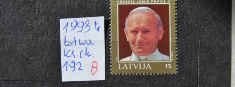 Papież Jan Paweł II Łotwa ** Wg Ks Chrostowskiego 192-1