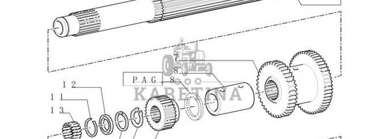 New Holland T6090 Kolo zebate napedz 37t, 46t 5164739-1