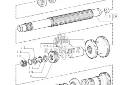 New Holland T6090 Kolo zebate napedz 37t, 46t 5164739