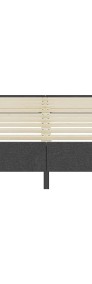 vidaXL Rama łóżka, szara, tapicerowana tkaniną, 140 x 200 cm287456-3