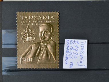 Papież Jan Paweł II Tanzania I ** Złota folia Wg Ks Chrostowskiego poz. 144-1