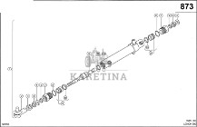Claas Lexion 580 RURA CYLINDRA 0000418071 (Obracanie lejków rozrzutu)