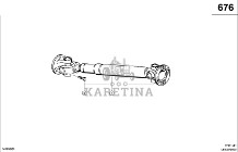 Claas Lexion 600 WAŁEK PRZEGUB. 0007642591 (Napęd jezdny; wałek przegubowy do mts)