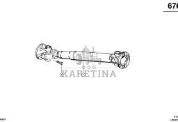 Claas Lexion 600 WAŁEK PRZEGUB. 0007642591 (Napęd jezdny; wałek przegubowy do mts)