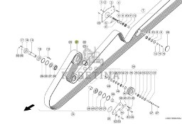 Claas Jaguar 970 - koło pasowe 0001230842