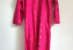 Komplet orientalny indyjski spodnie tunika kwiaty róż boho hippie bohemian