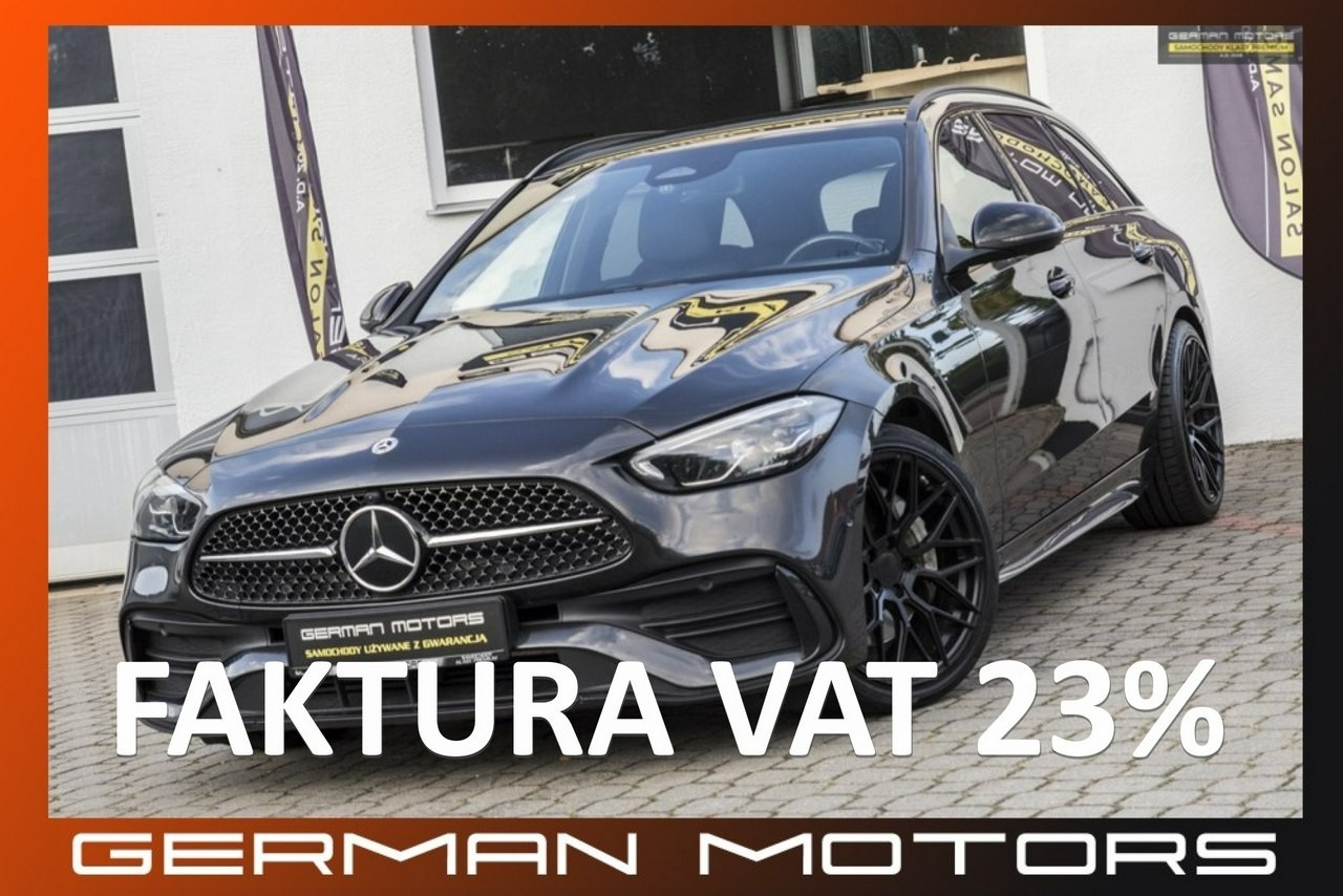 Mercedes-Benz Klasa C W205 AMG  Night view  4Matic  Multibeam  Kamery  Asystenty  FV23%