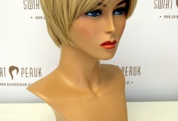 Peruka krótka w kolorze blond z włosa naturalnego Tomaszów Mazowiecki 