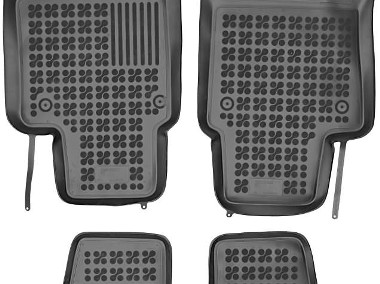 Seat MII 2012- Dywaniki wycieraczki gumowe korytka do samochodu z mocowaniami REZAW 200115-1