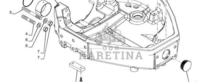 New Holland T6070 Wspornik 87641586-1