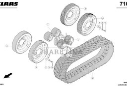 Claas Lexion 580 - koło gąsienicy napędu małe 0007500240