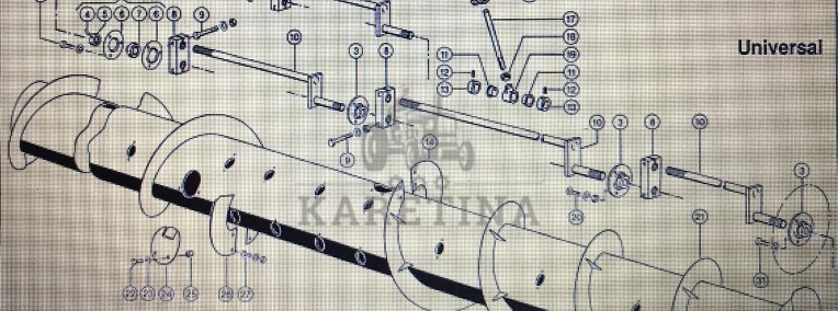 CLAAS 000 753 419 2/ CLAAS V900-V700 bęben wciągający,ślimak,źmijka,przenośnik do hederu-1