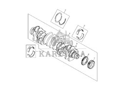 John Deere 9470RX - Wał korbowy RE539339 (Silnik)