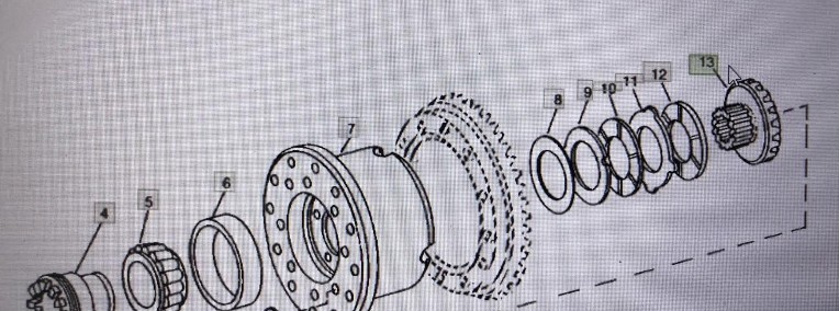 Przekładnia stoźkowa John Deere Nr części R 83035 Pasuje do modeli 4555/4755/4955-1