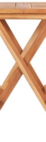 vidaXL 3-cz. składany zestaw mebli bistro, lite drewno tekowe48997-4